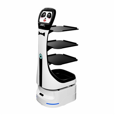 Roboter-Lieferessen im Restaurant